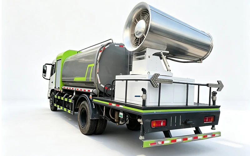 Truck-mounted Betterway fog cannon unit for mobile dust suppression