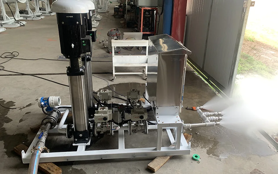 Pipeline cooling dust removal host for pharmaceutical use